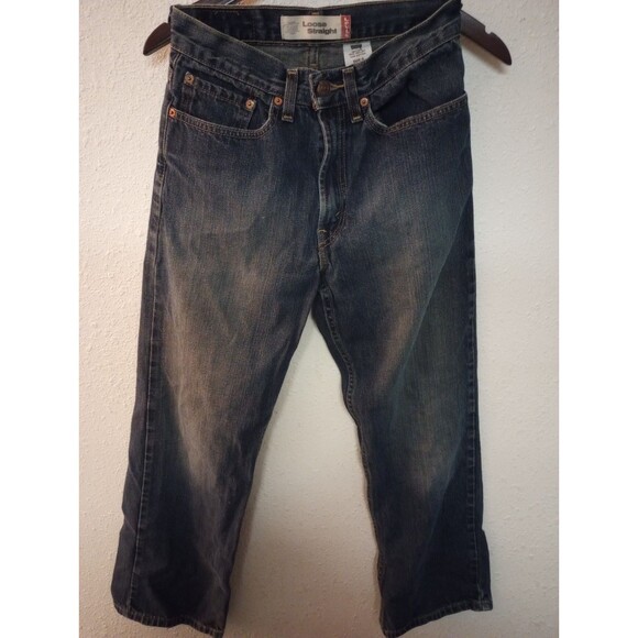 Levis 569 Jeans Misses 16S Light Blue Loose Straight Fit Used Vintage Red Tag - Picture 6 of 8